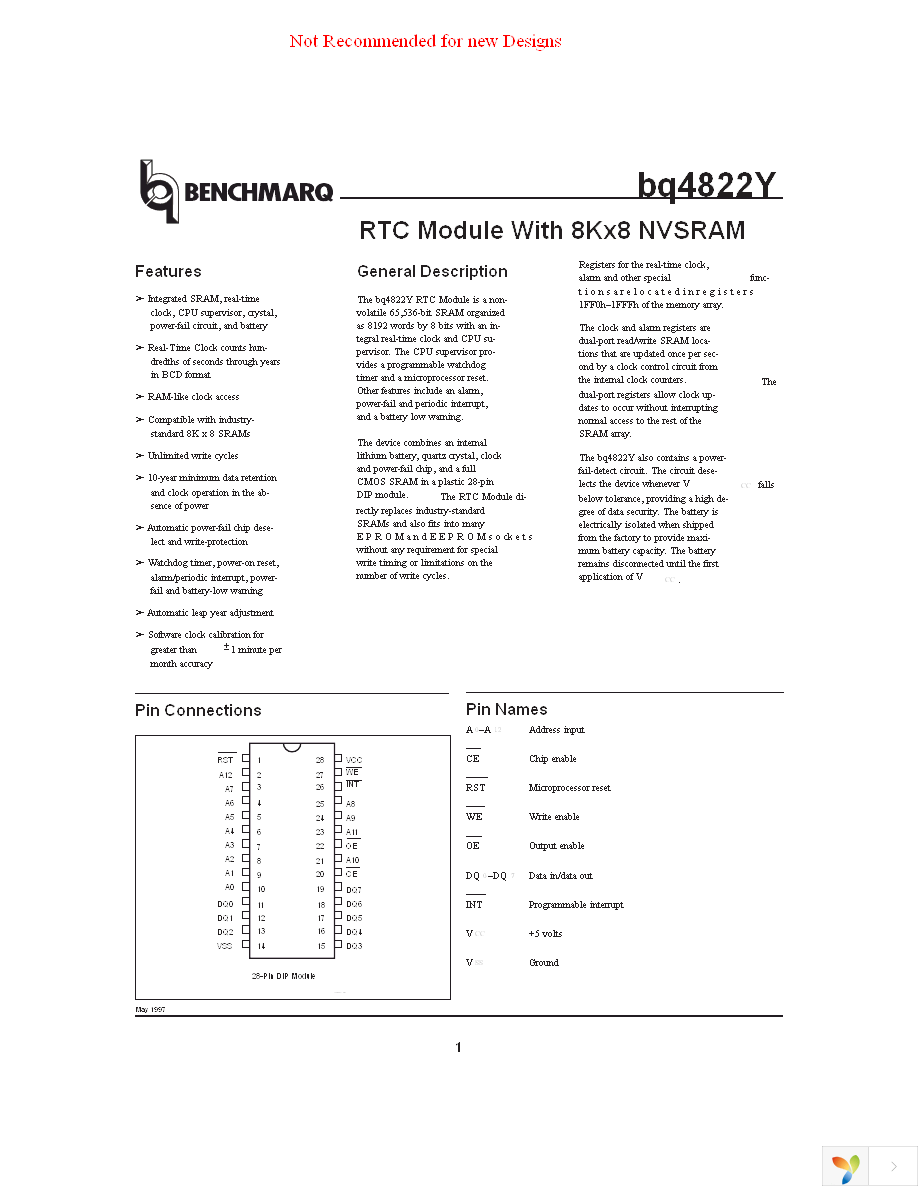 BQ4822YMA-70 Page 1