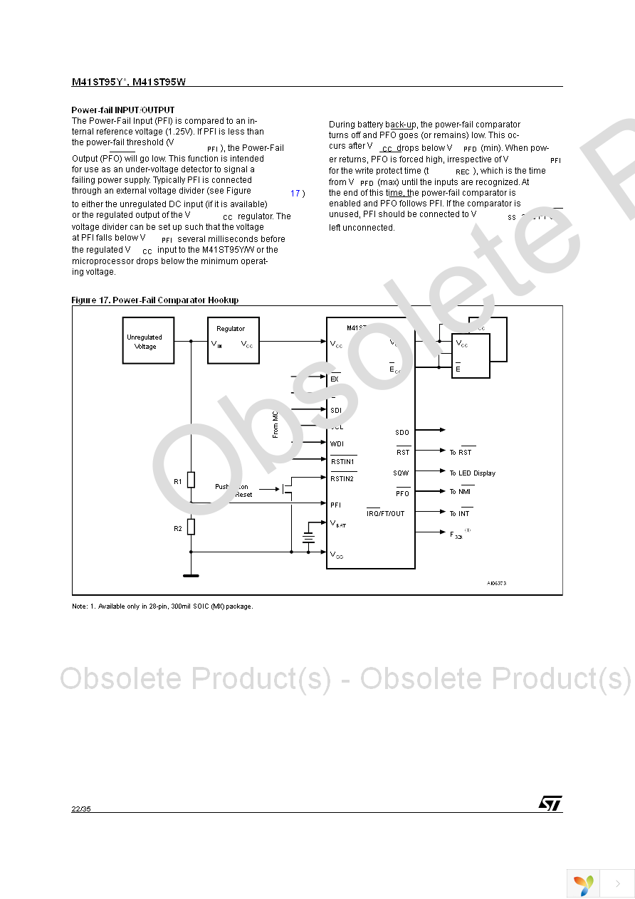 M41ST95WMX6 Page 22