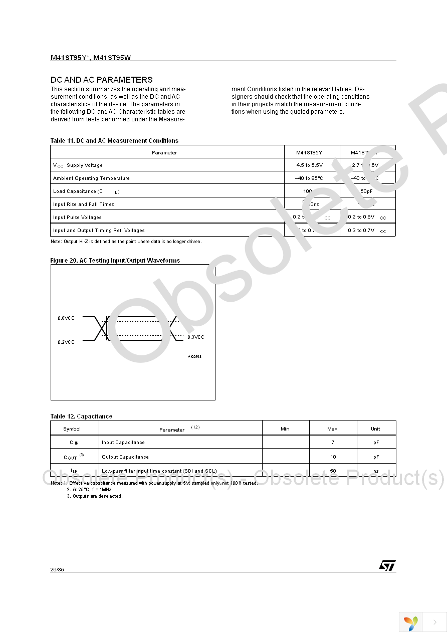 M41ST95WMX6 Page 26