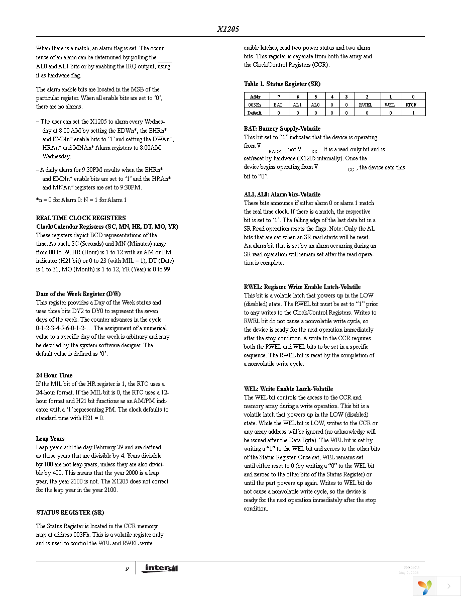 X1205V8T1 Page 9