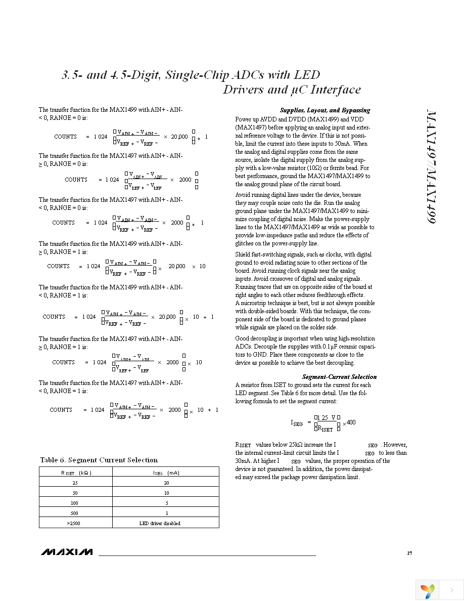 MAX1497EAI+ Page 27