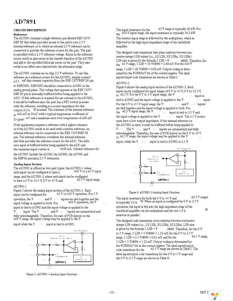 AD7891ASZ-1 Page 12