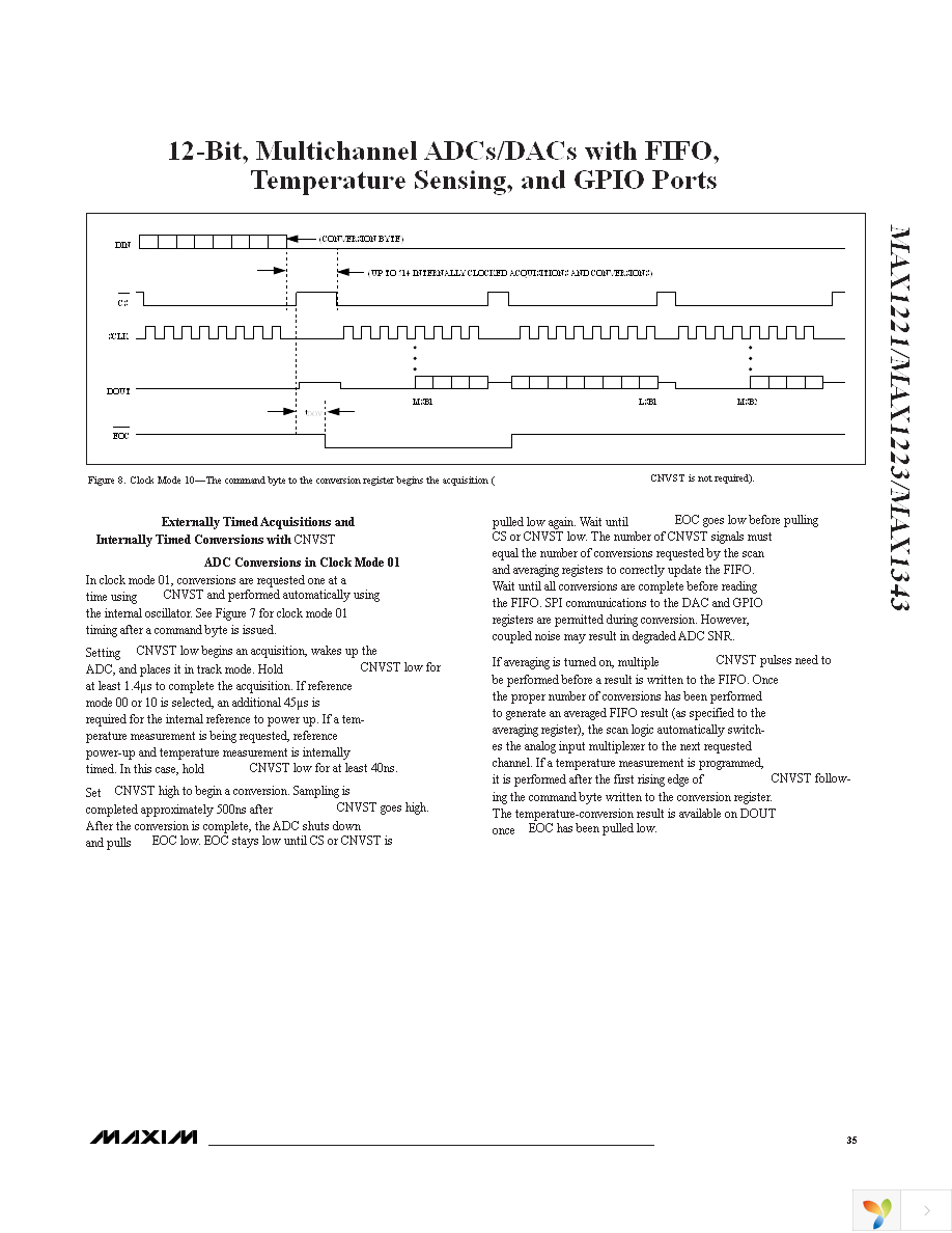 MAX1221BETX+ Page 35