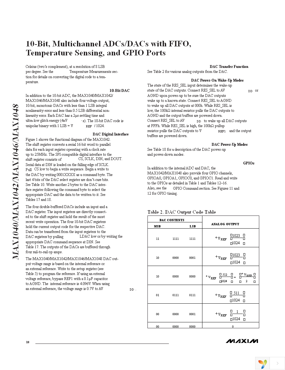 MAX1048BETX+ Page 18