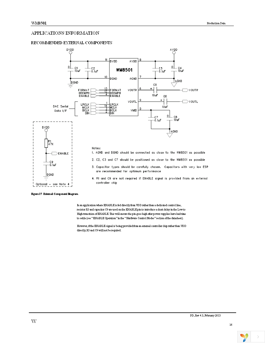 WM8501CGED Page 16