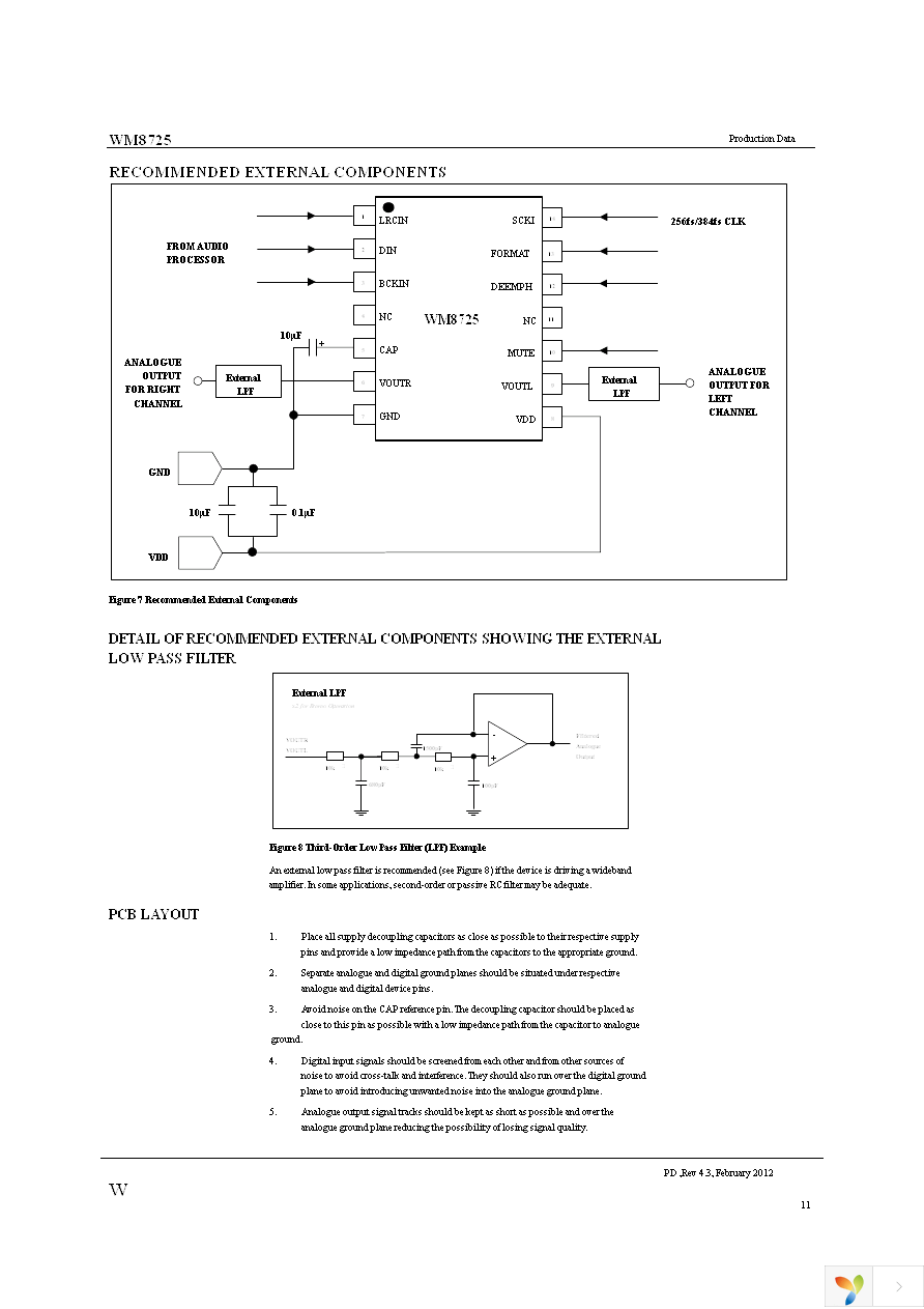 WM8725CGED Page 11