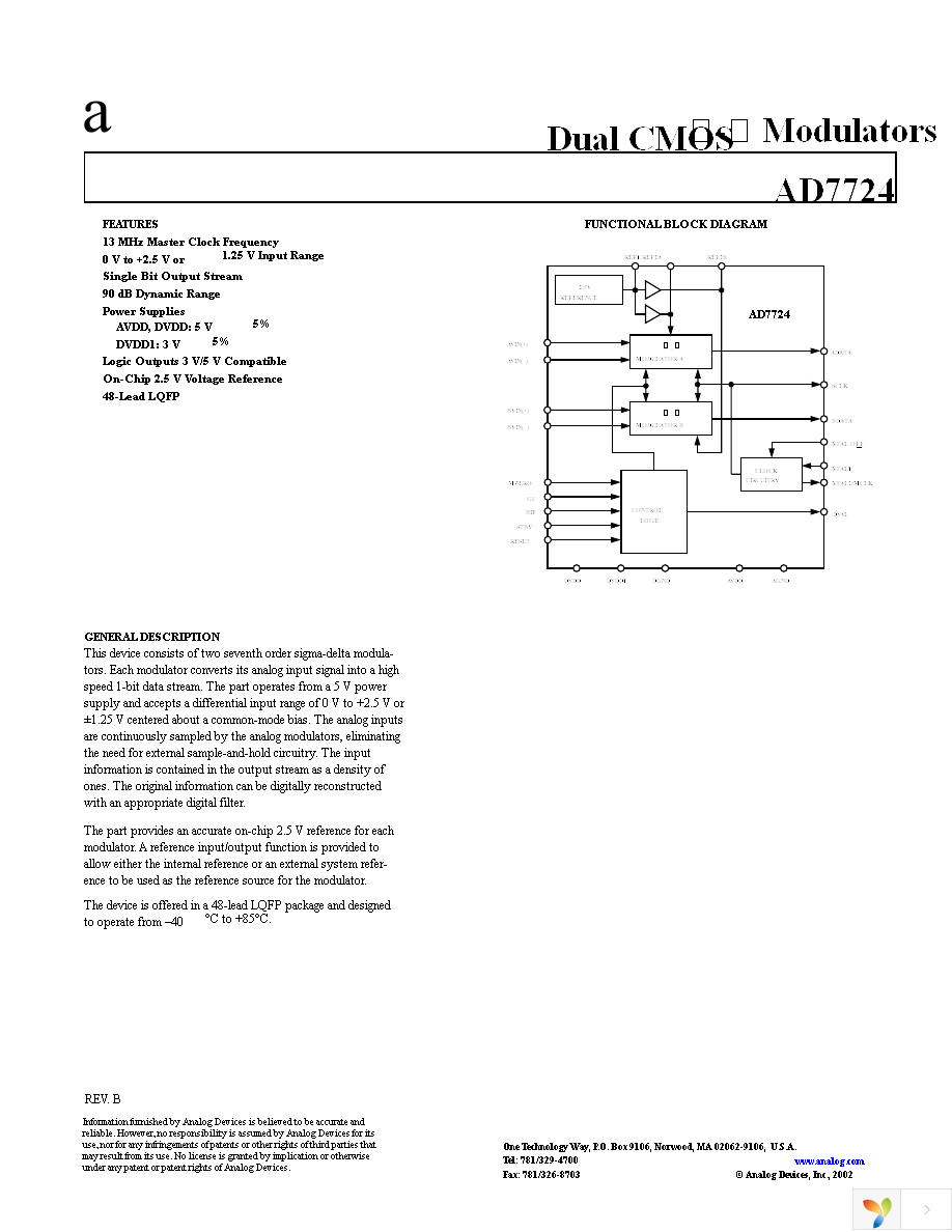 AD7724ASTZ-REEL Page 1