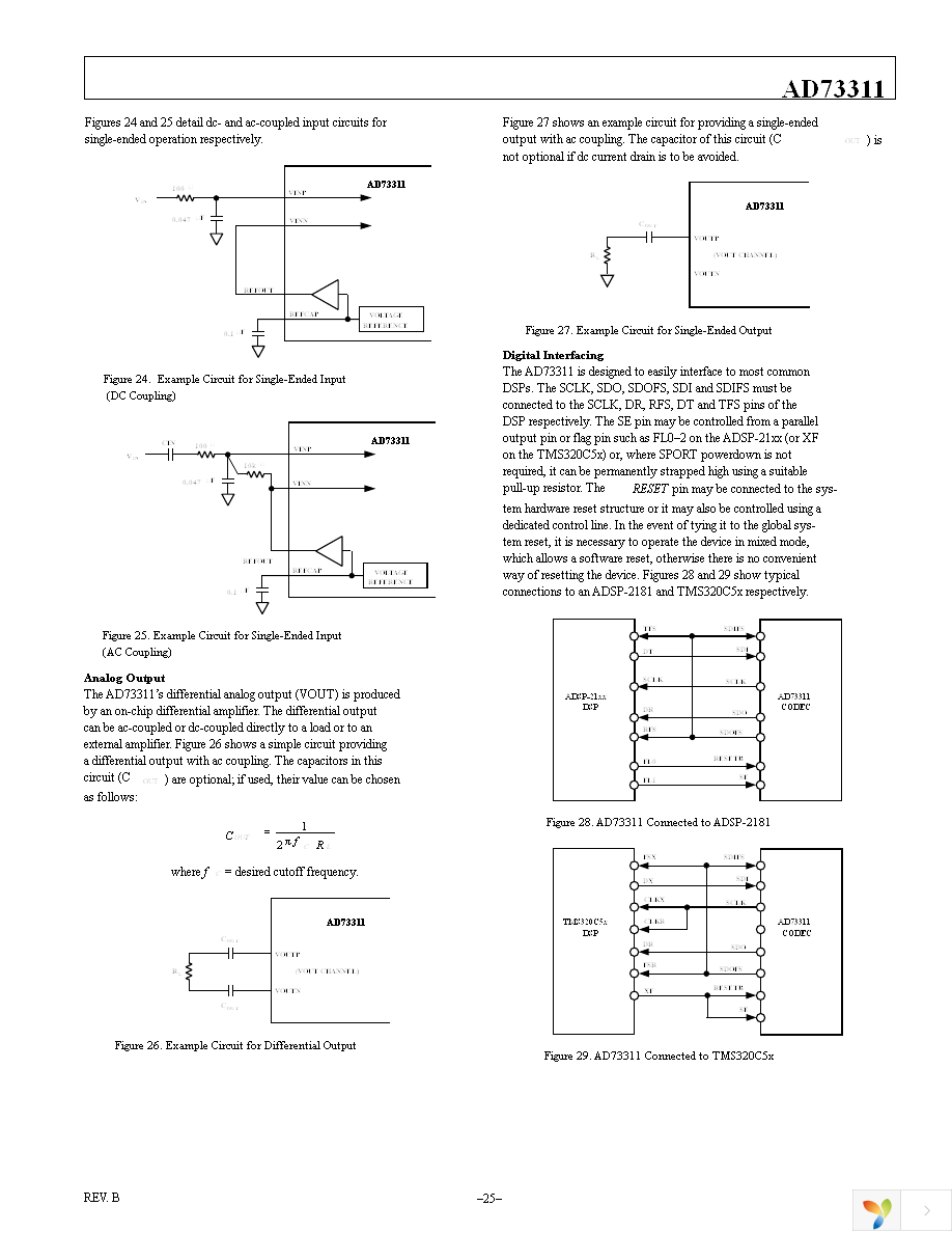 AD73311ARSZ Page 25