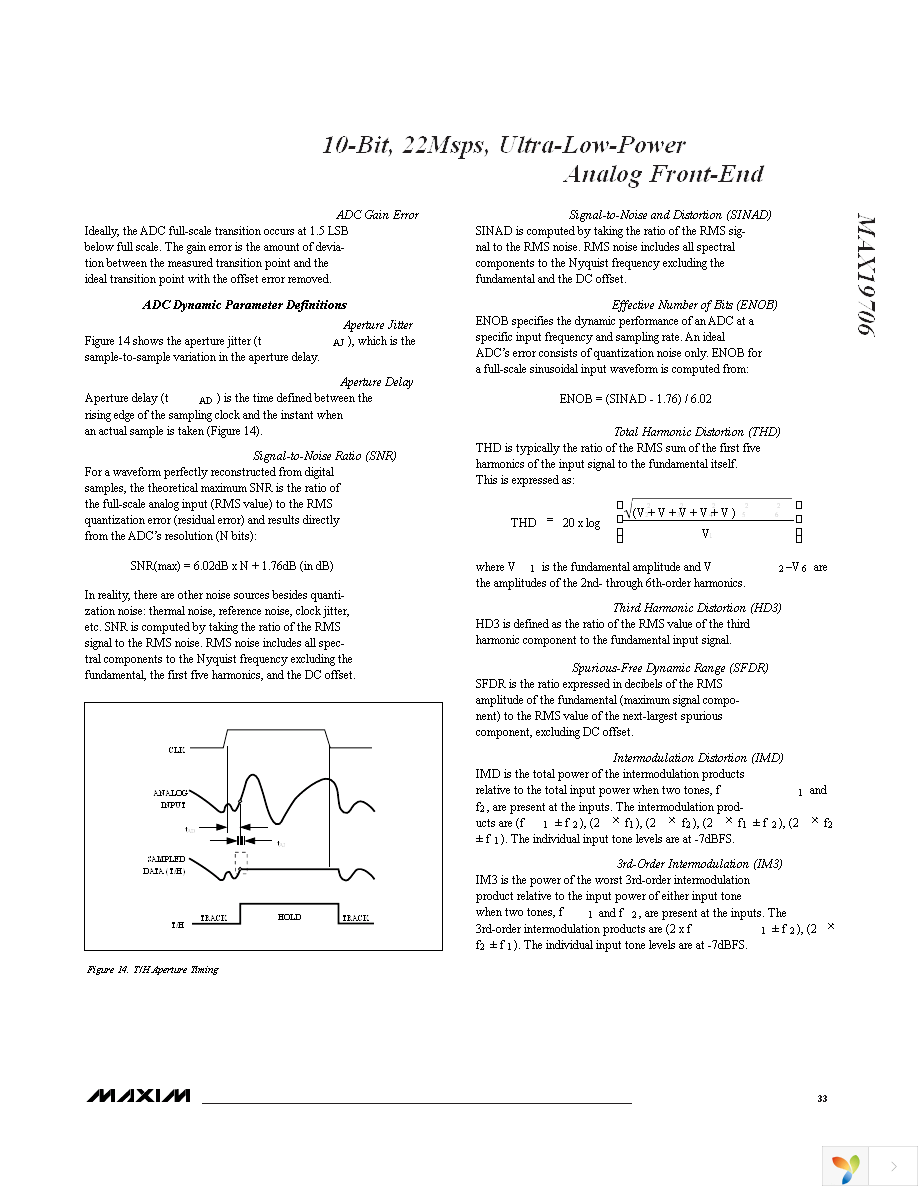 MAX19706ETM+ Page 33