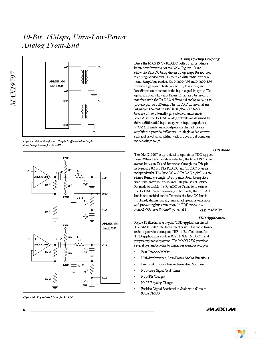 MAX19707ETM+ Page 30