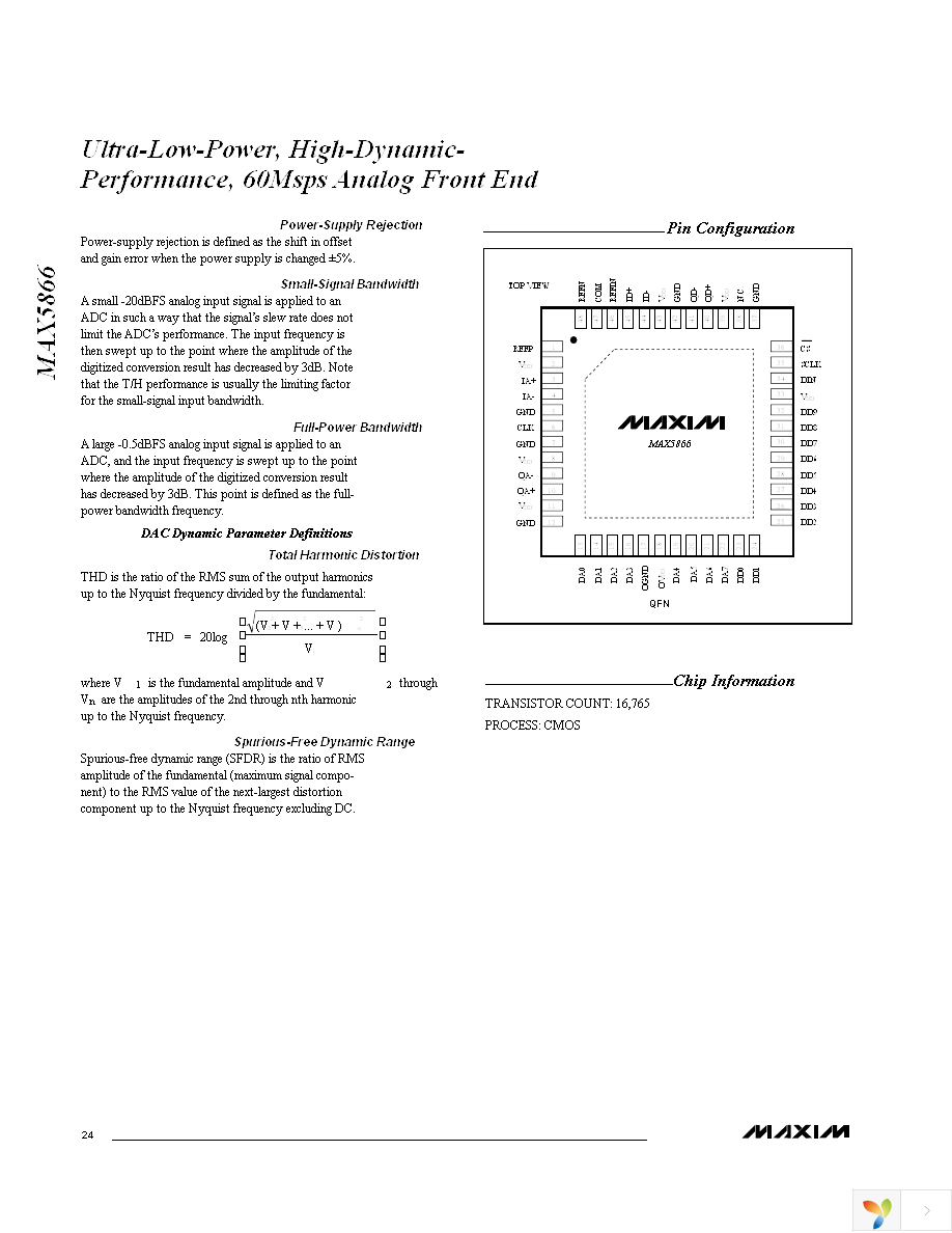 MAX5866ETM+T Page 24