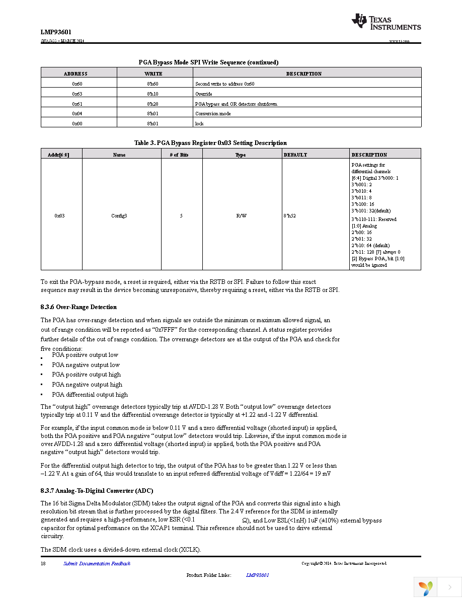 LMP93601NHZT Page 18