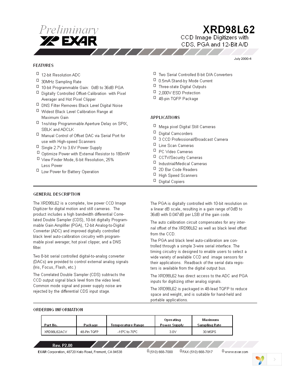 XRD98L62ACV-F Page 1