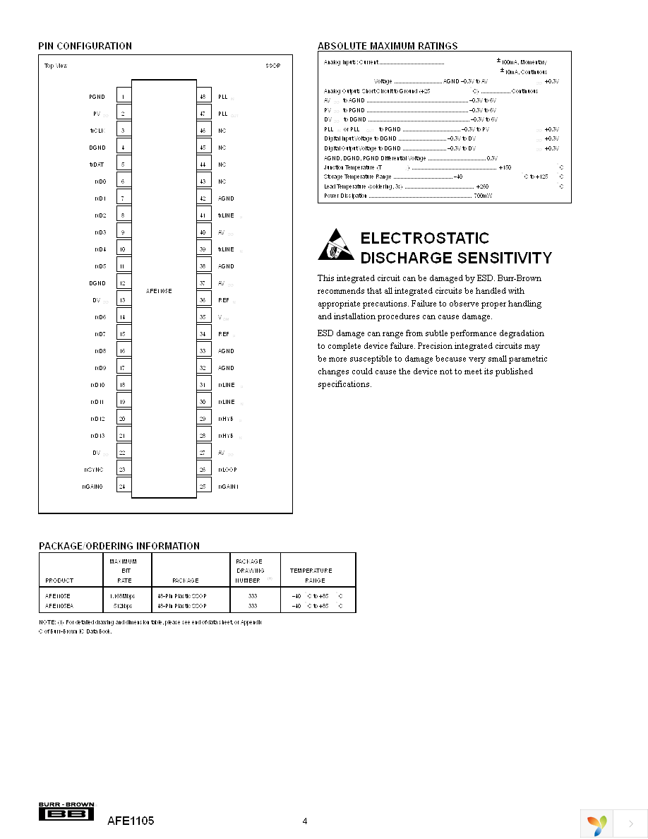 AFE1105E Page 4