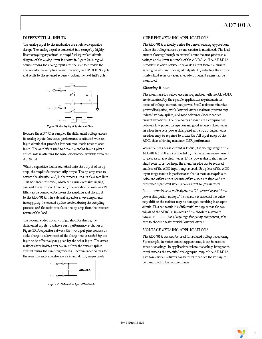 AD7401AYRWZ-RL Page 15