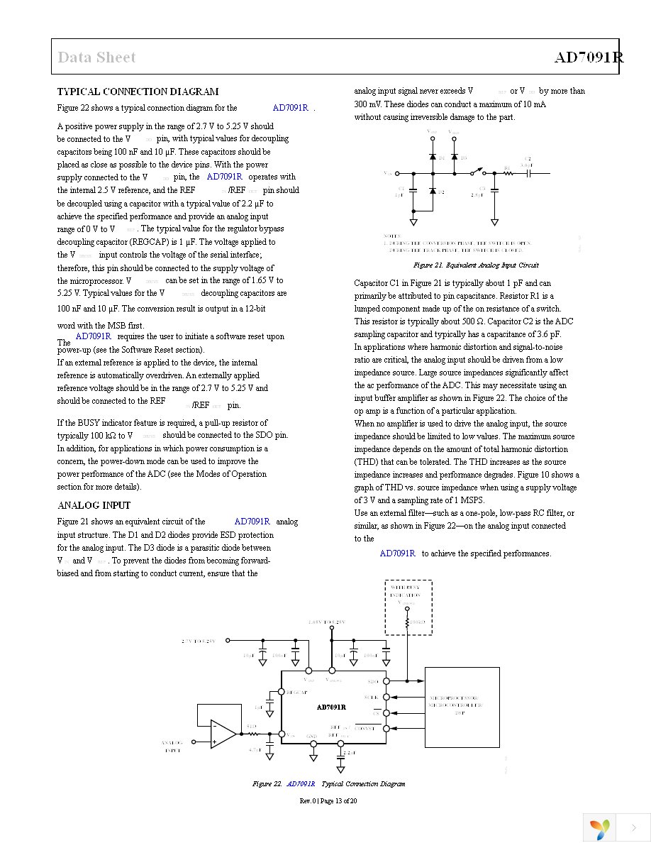 AD7091RBRMZ-RL7 Page 14