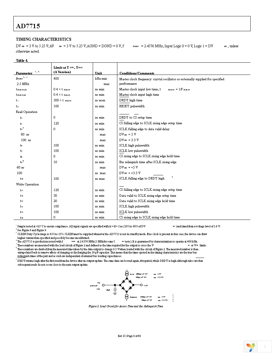 AD7715ARZ-5 Page 8