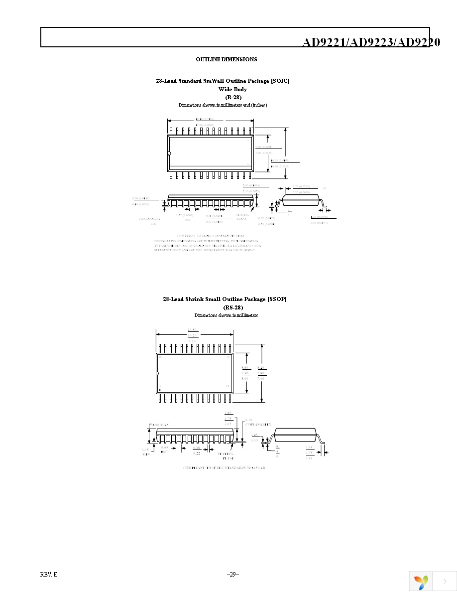 AD9220ARSZ Page 29