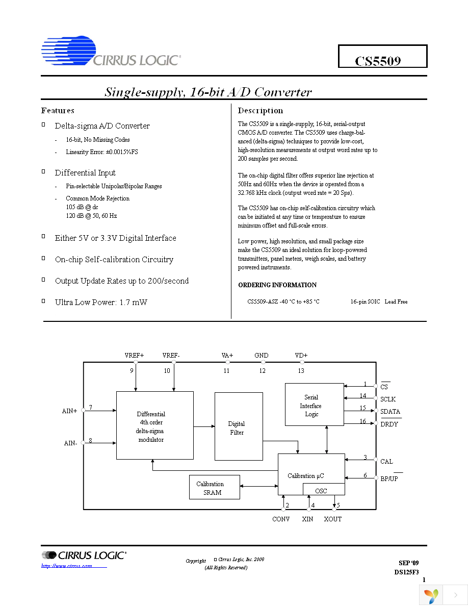 CS5509-ASZ Page 1