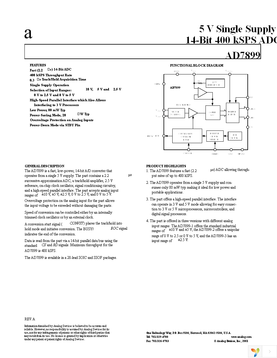 AD7899ARSZ-2 Page 1