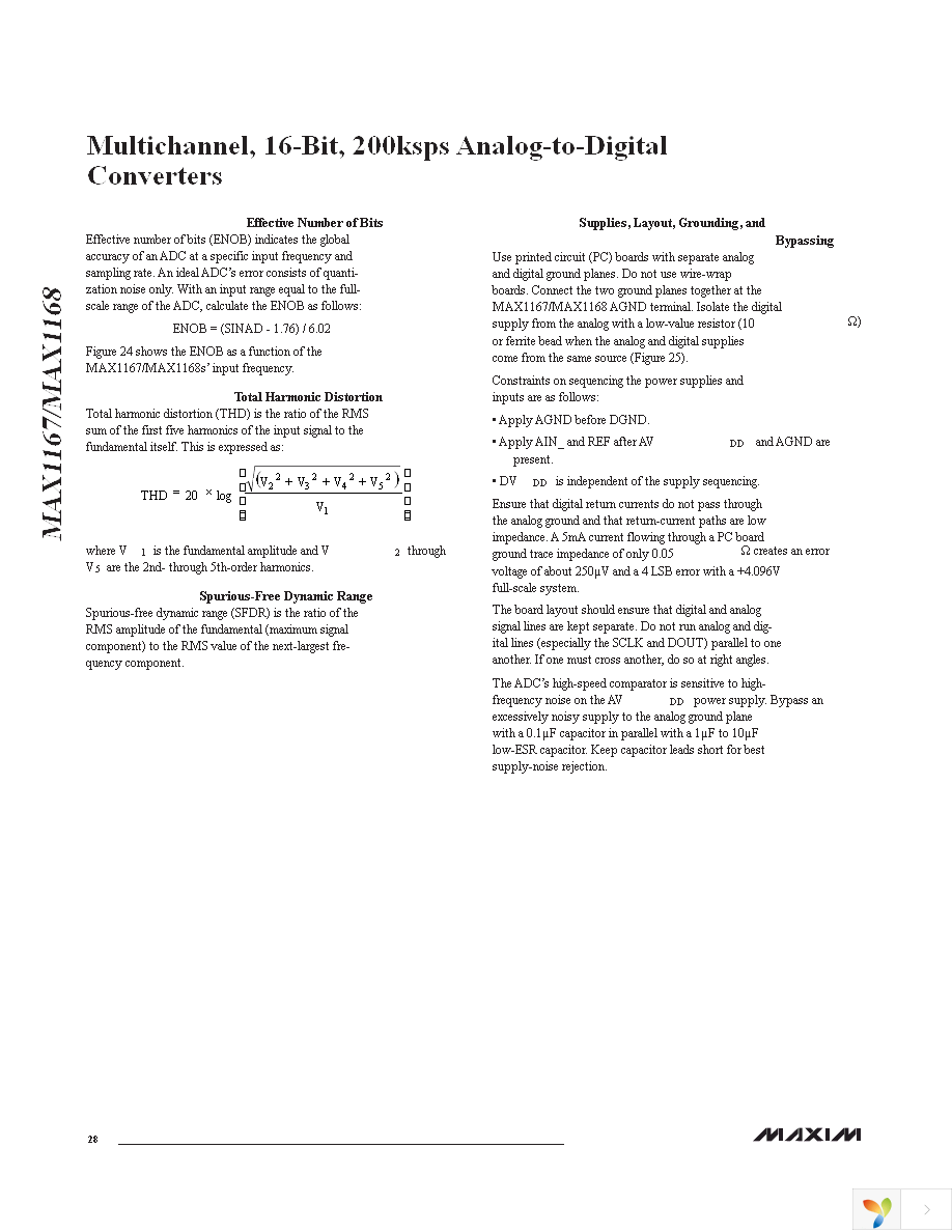 MAX1167BEEE+ Page 28