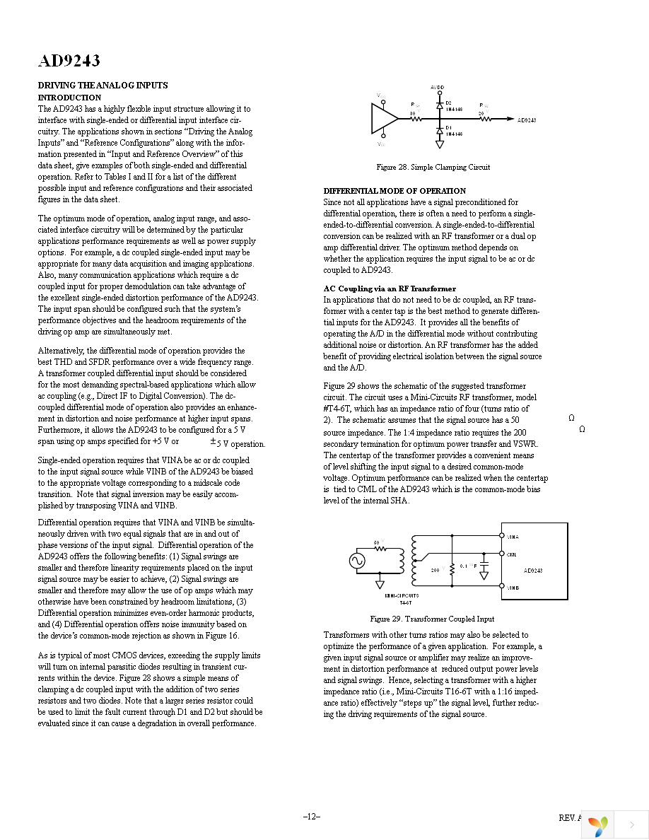 AD9243ASZ Page 12