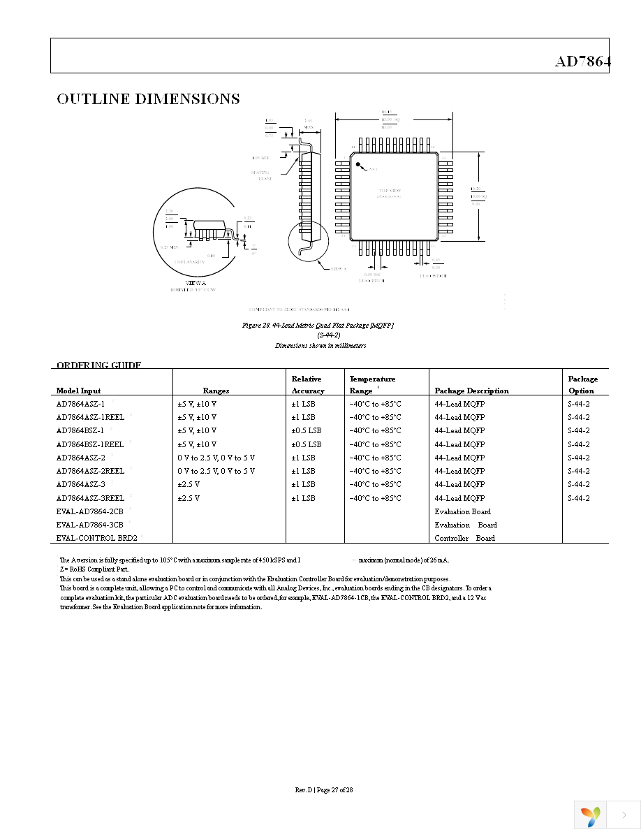 AD7864ASZ-1 Page 27