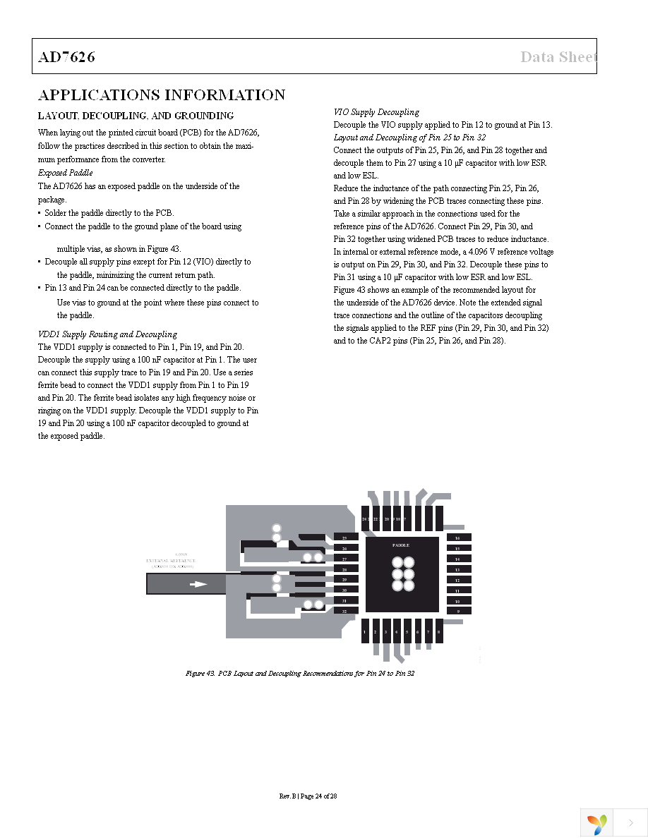 AD7626BCPZ Page 24