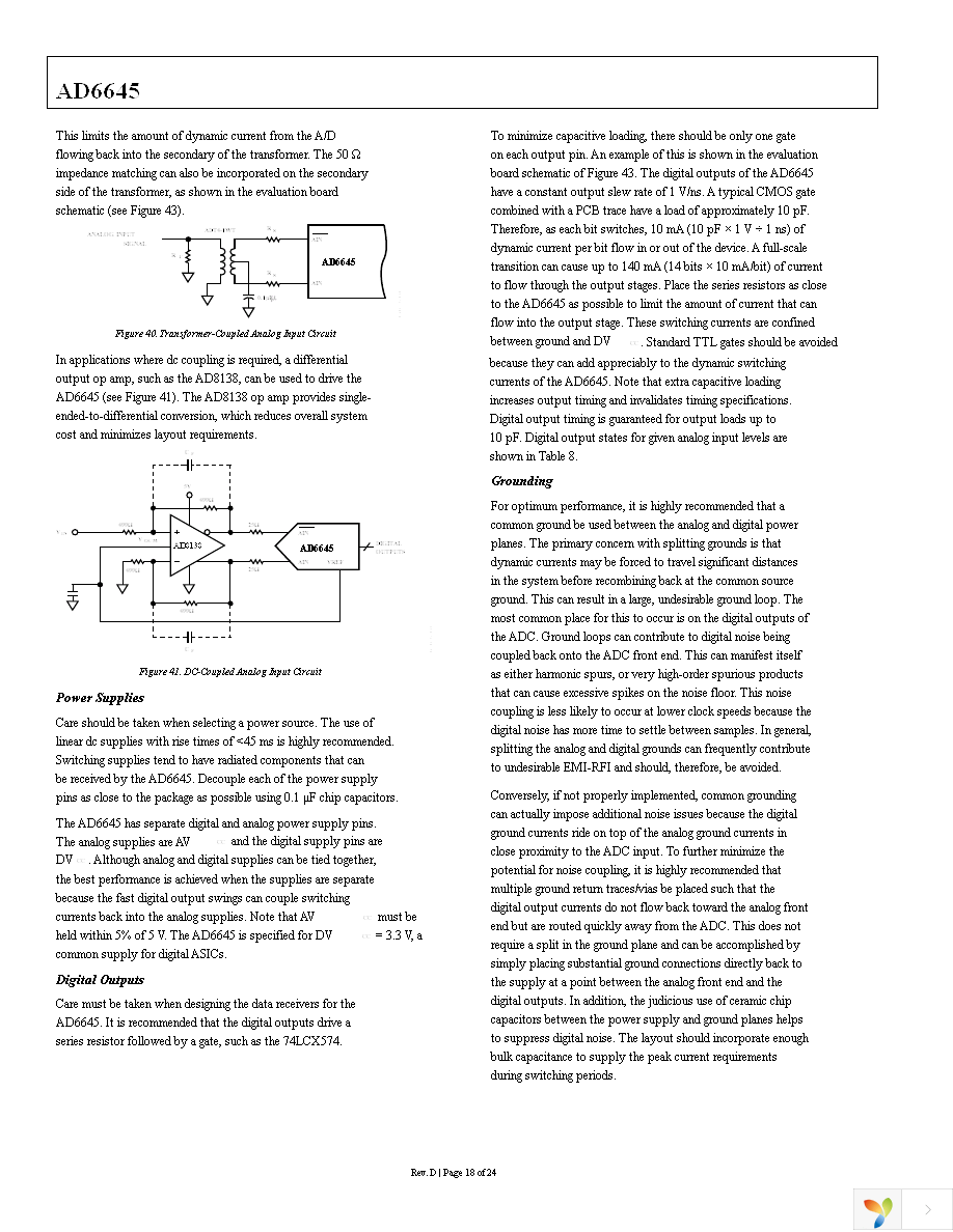 AD6645ASVZ-105 Page 18