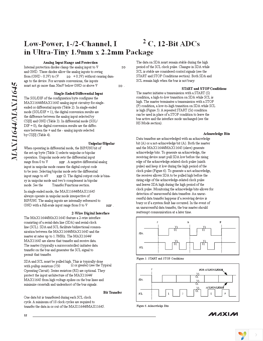 MAX11645EUA+ Page 12