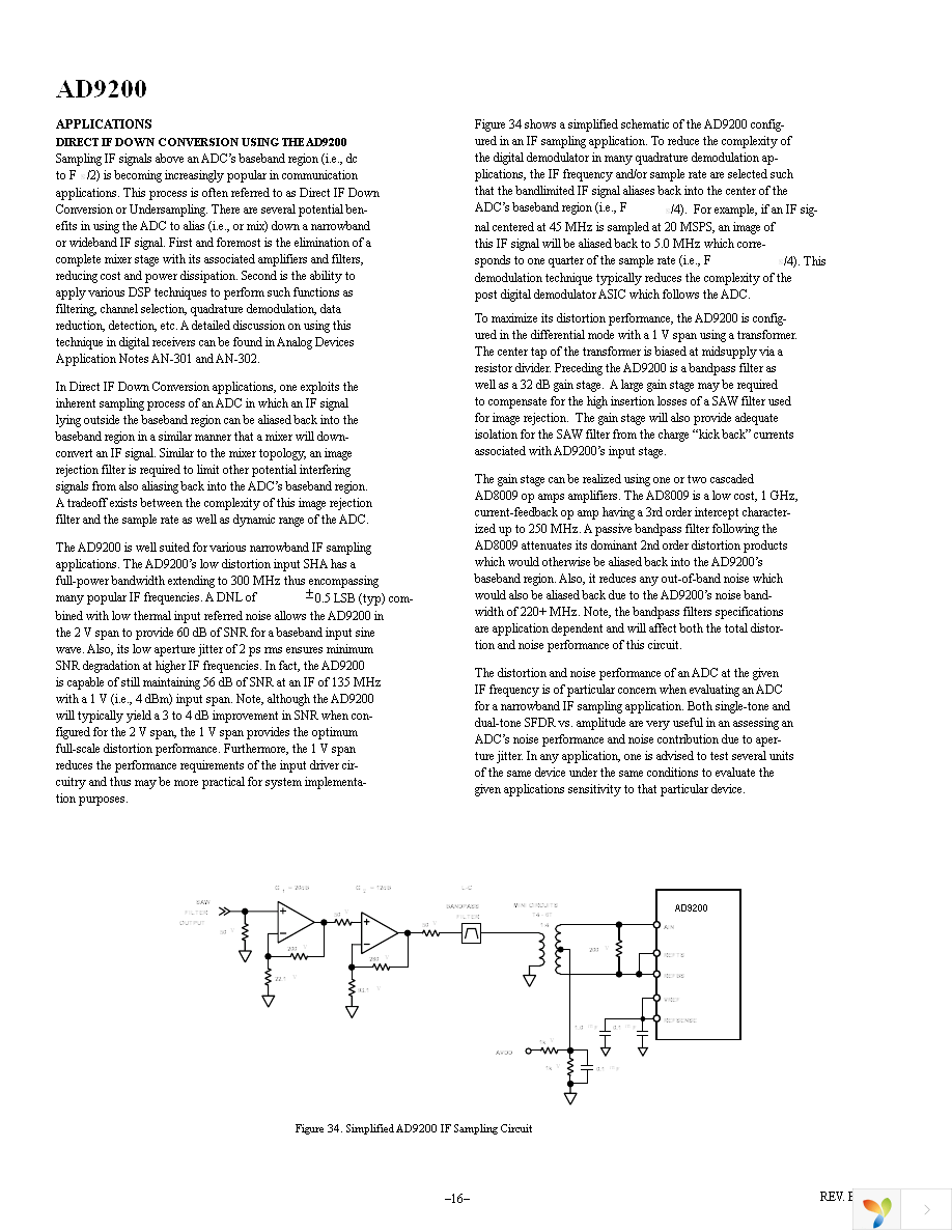 AD9200ARSZ Page 16