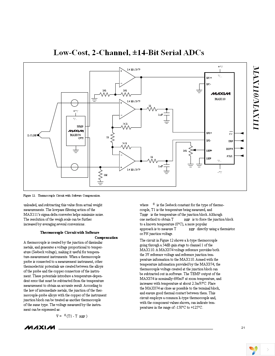 MAX111BCWE+ Page 21