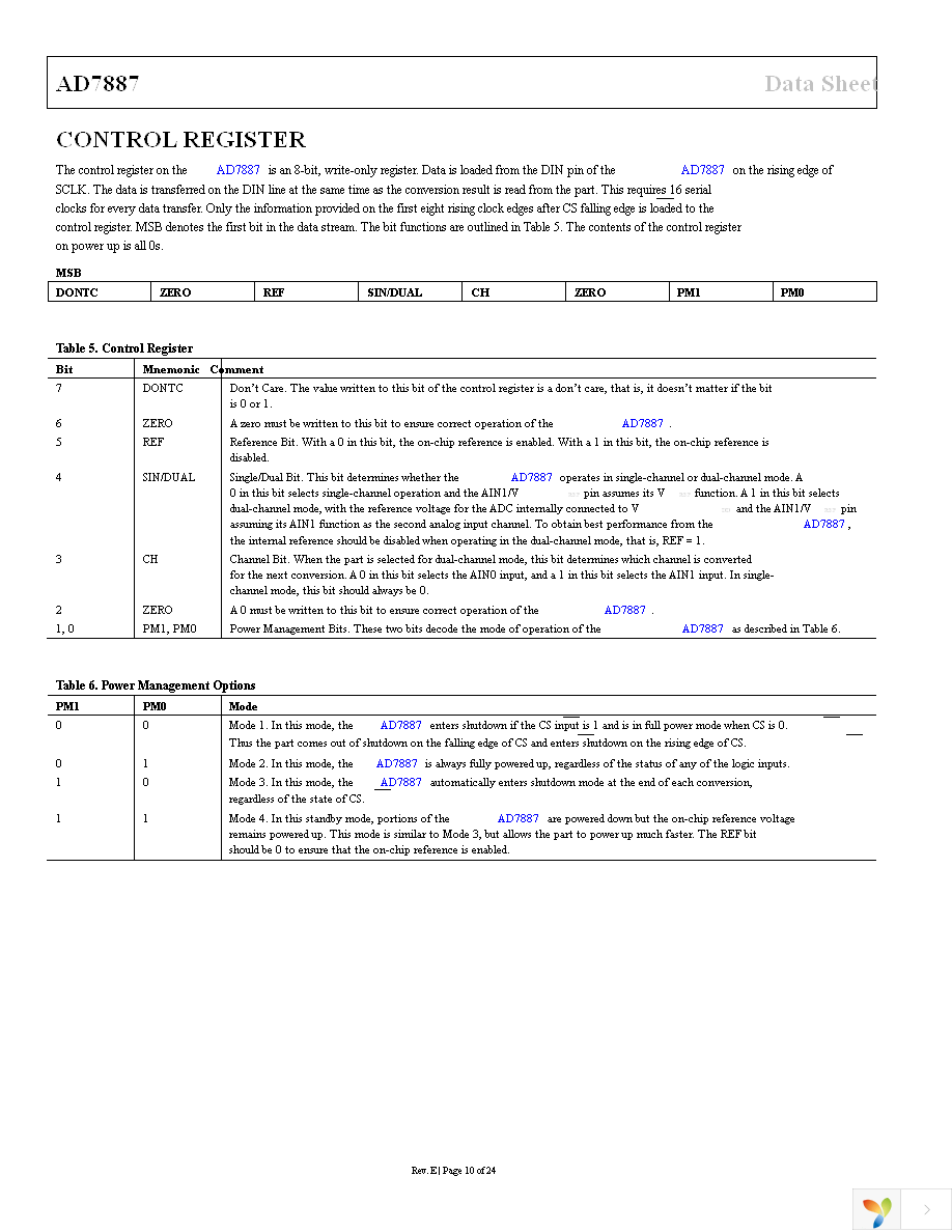 AD7887ARZ Page 10