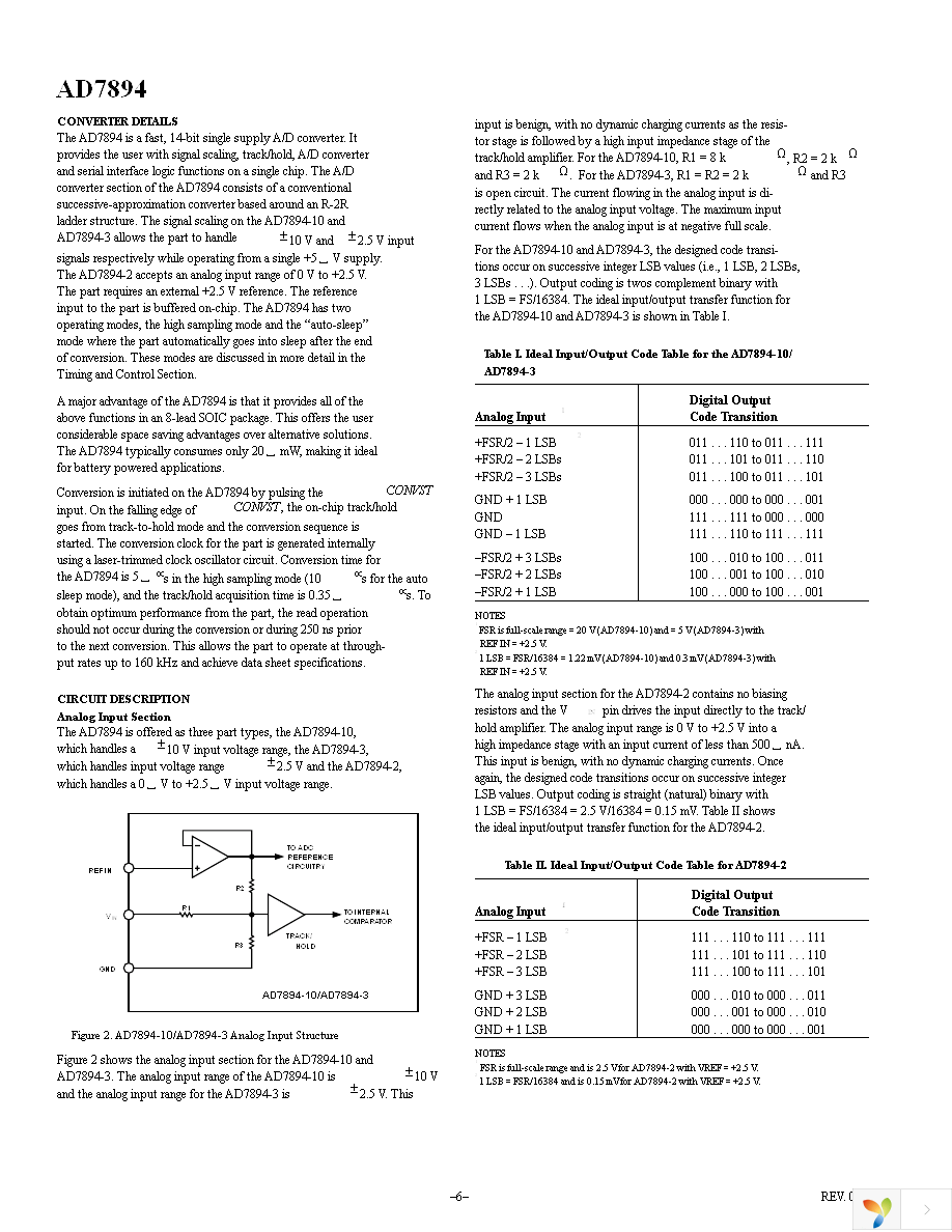 AD7894ARZ-3 Page 6