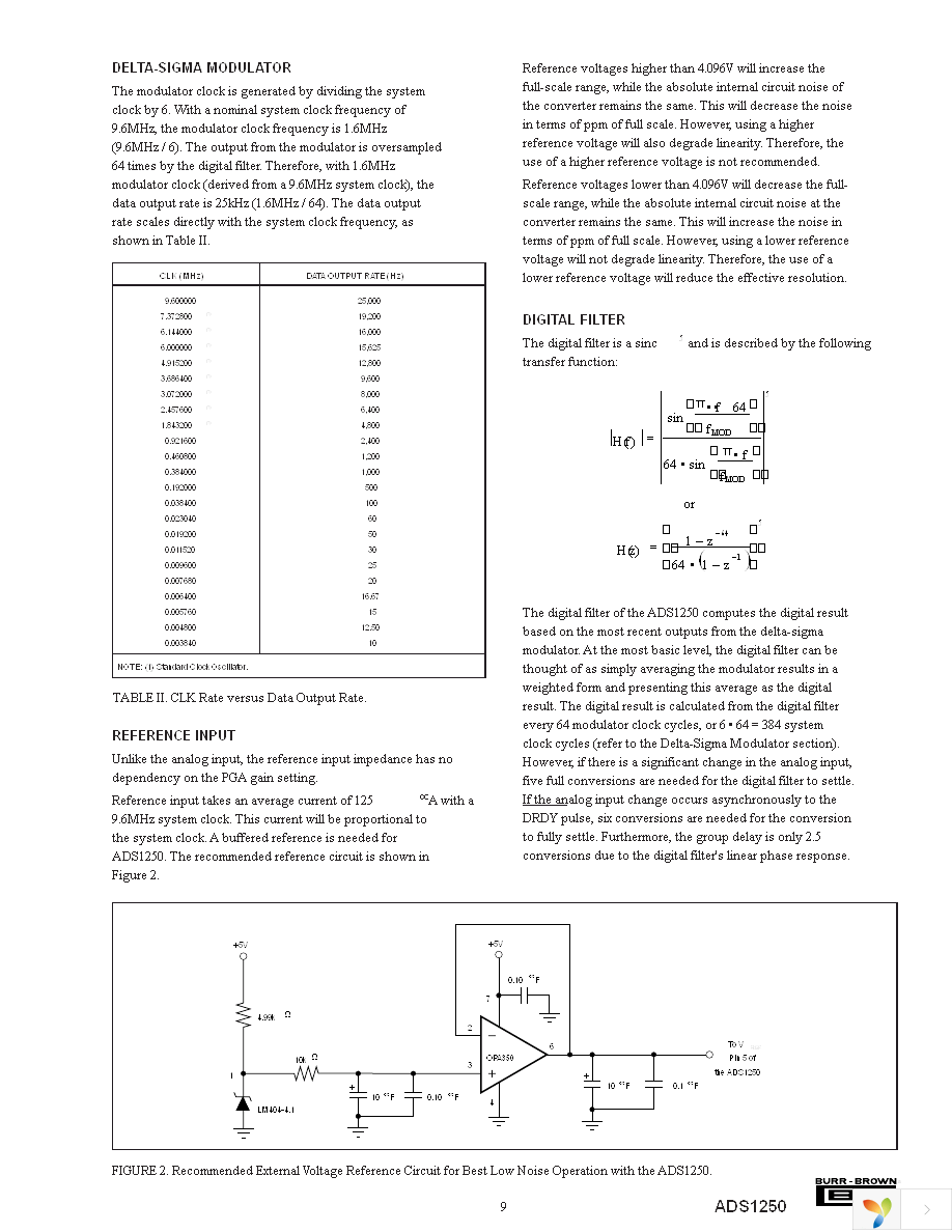 ADS1250U Page 9