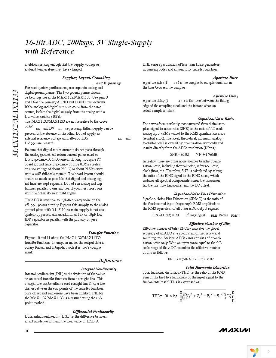 MAX1132BEAP+ Page 16