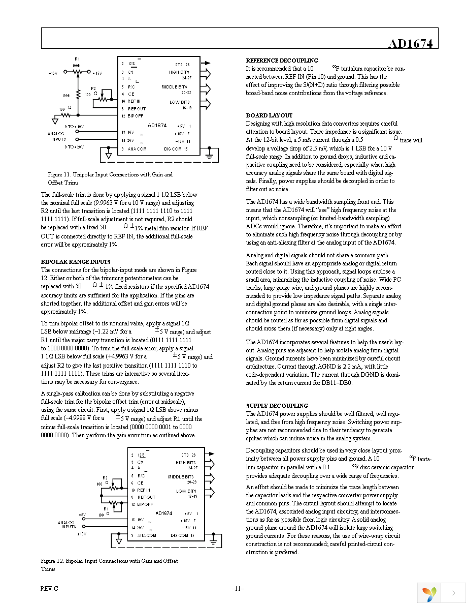 AD1674JNZ Page 11