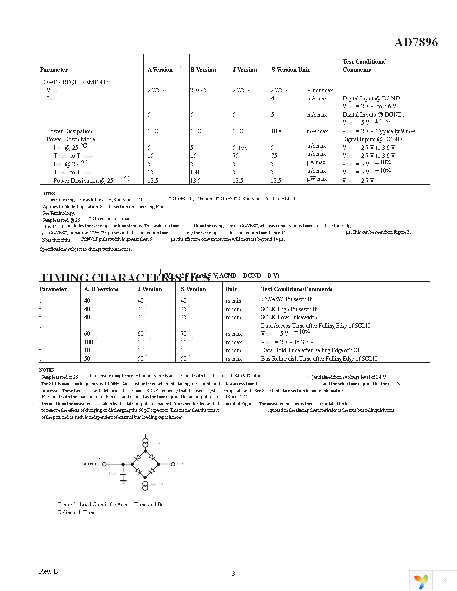 AD7896JRZ Page 3