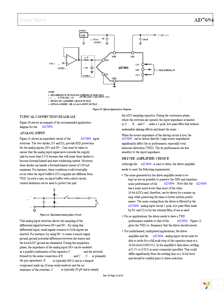 AD7694ARMZRL7 Page 13