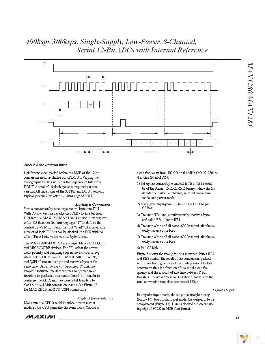 MAX1281BCUP+ Page 13