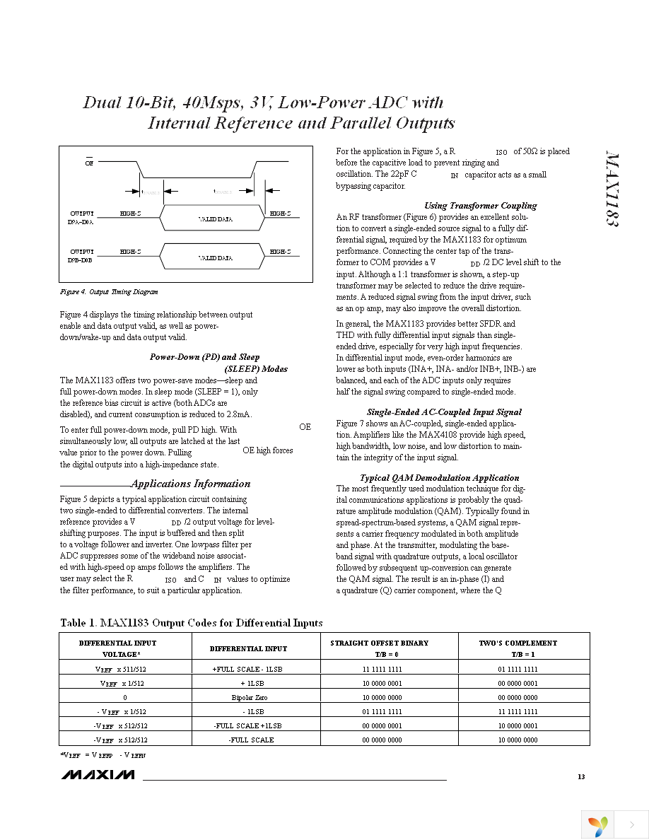 MAX1183ECM+D Page 13