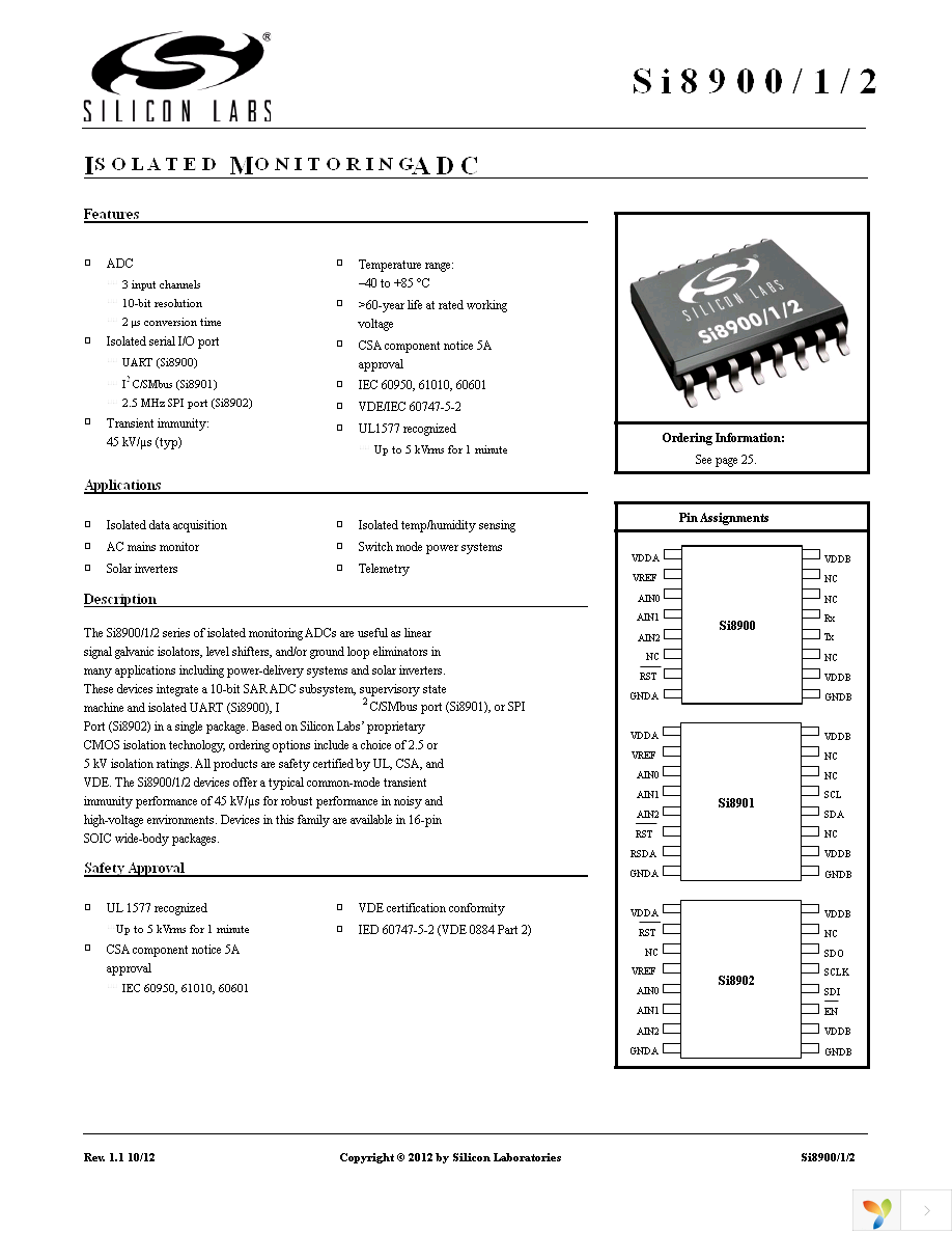 SI8900B-A01-GS Page 1