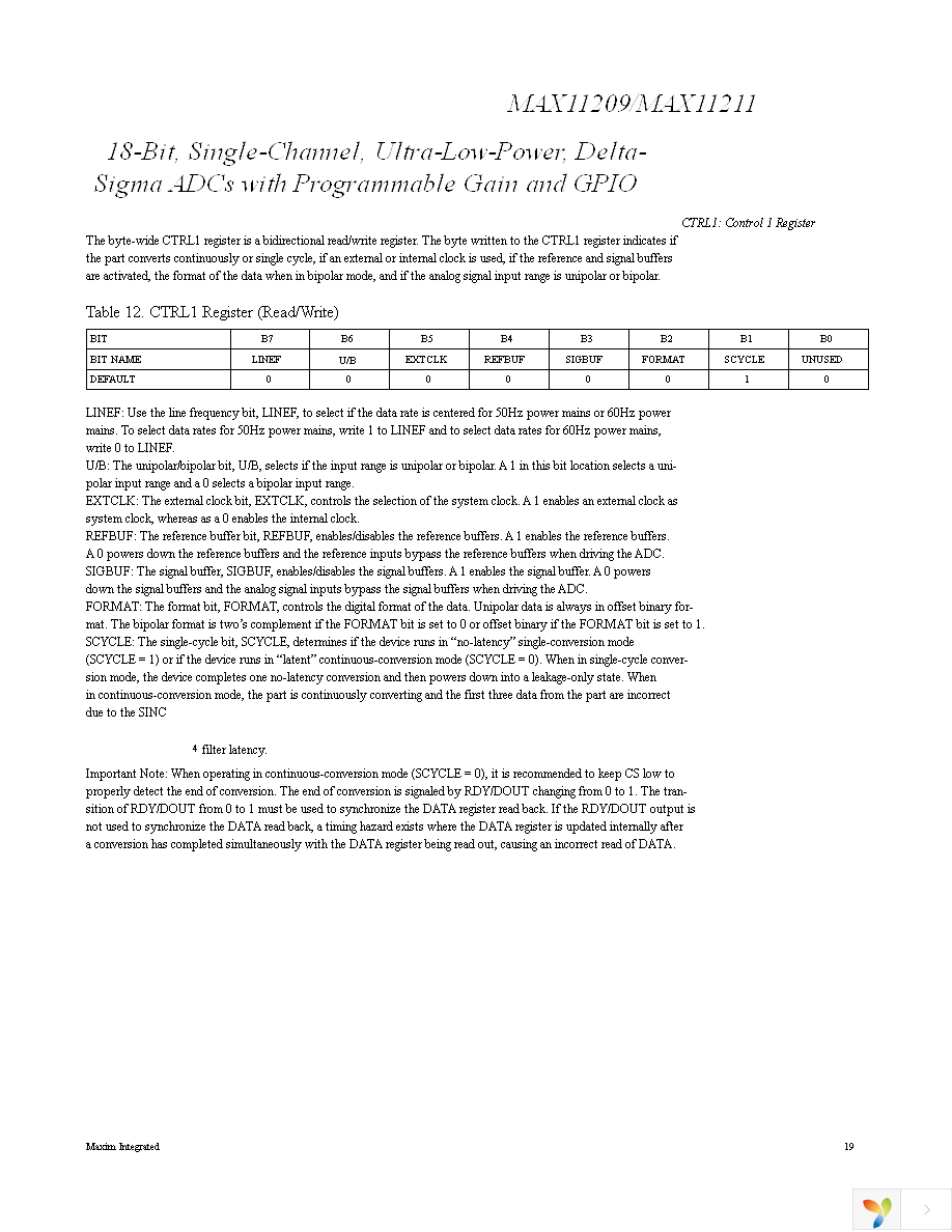 MAX11211EEE+ Page 19