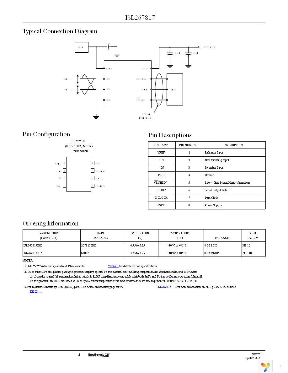 ISL267817IUZ-T7A Page 2