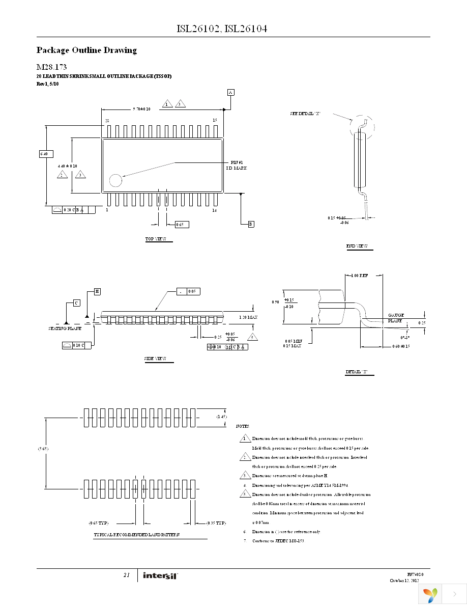 ISL26102AVZ-T7A Page 21