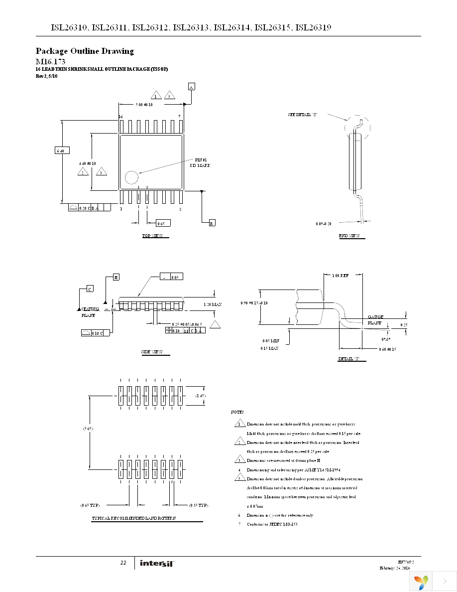 ISL26310FBZ-T7A Page 22