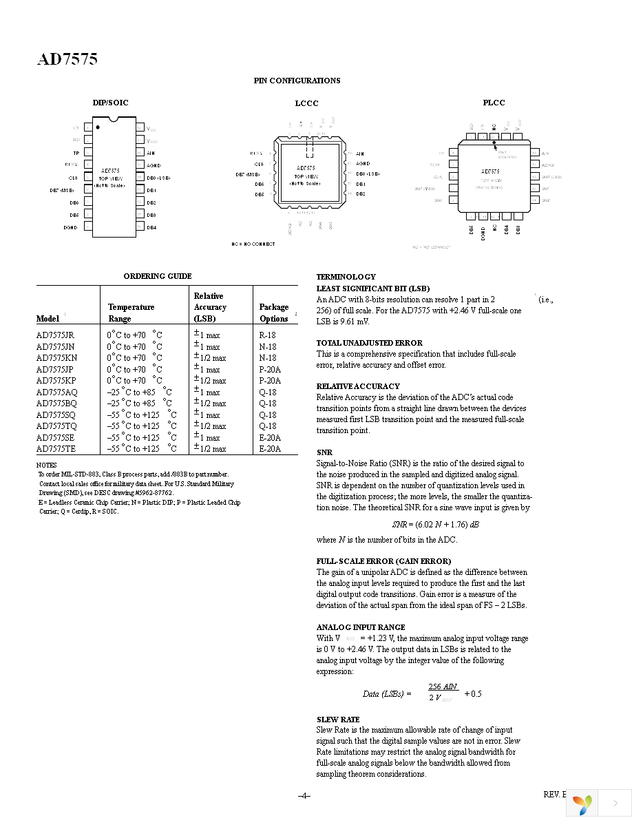 AD7575JPZ-REEL Page 4