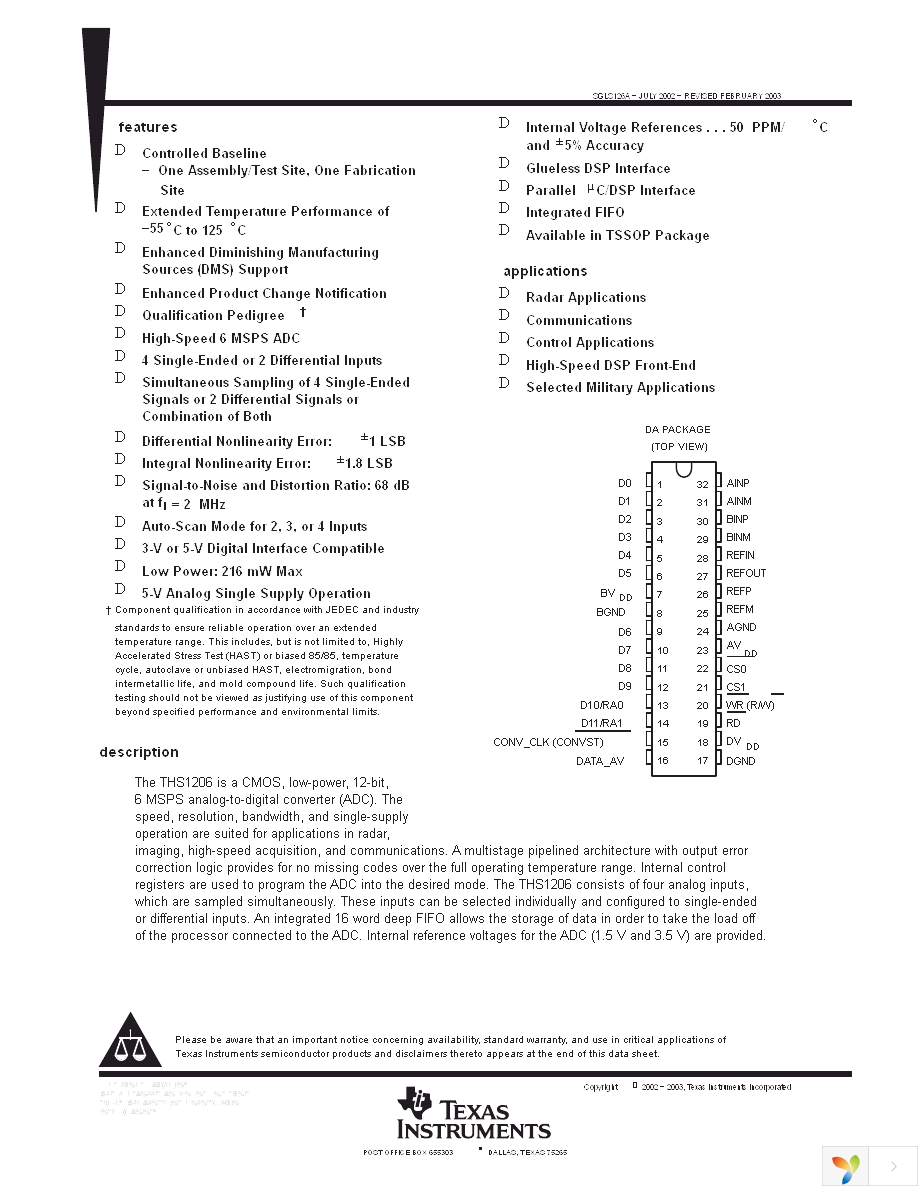 THS1206MDAREP Page 1