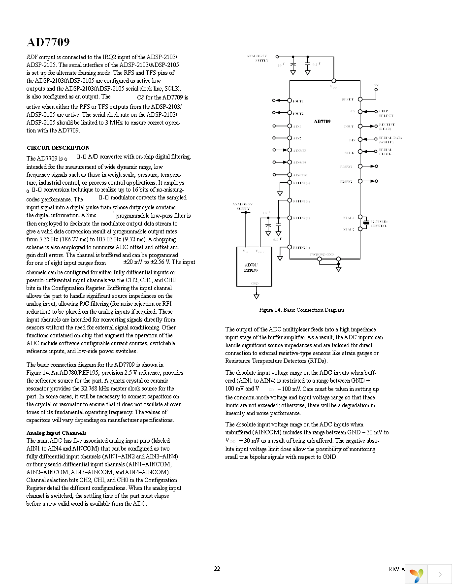 AD7709BRUZ Page 22