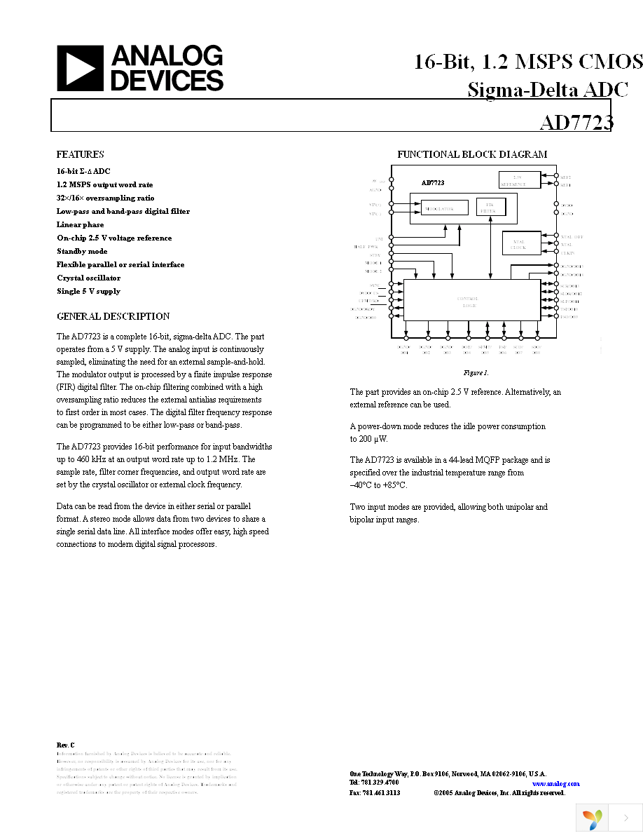 AD7723BSZ Page 1